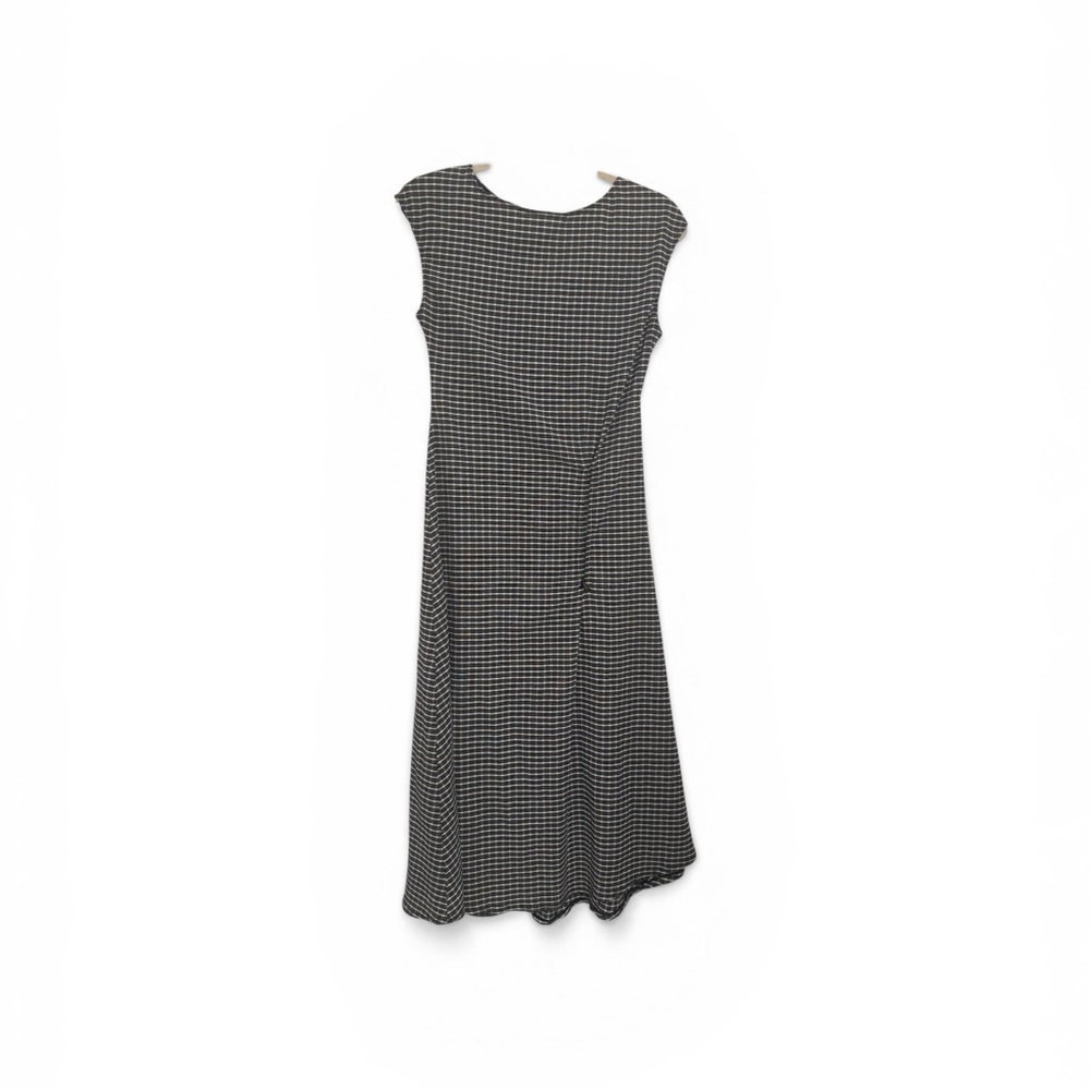 Max Studio Black and White Patterned Midi Dress